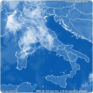 Satellite Italia lunedì 15